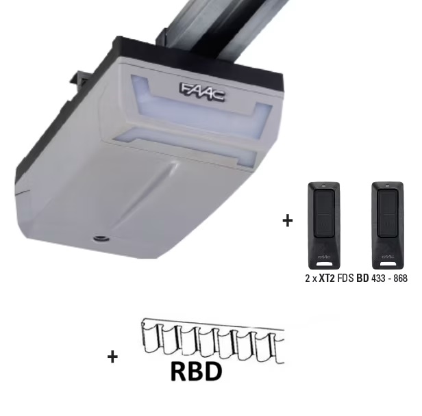 Kit ouvre-porte de garage sectionnelles et débordantes à usage collectif D600 RBD300 FDS 1220D600300 Faac