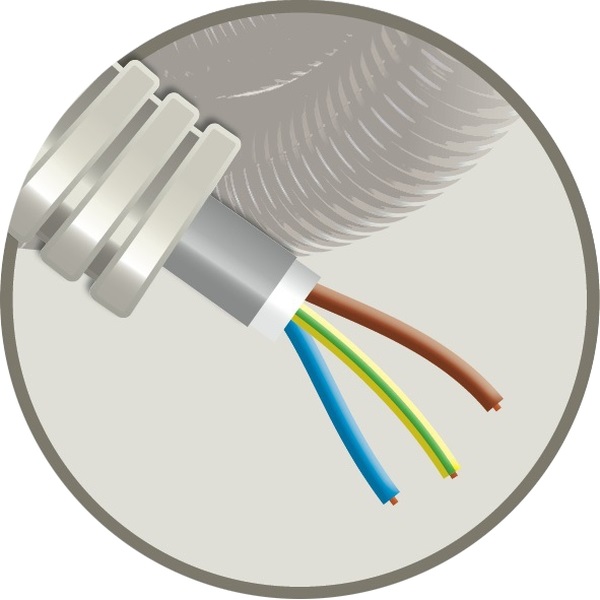 Tube précâblé (flex) avec câble XVB 3G4mm² Cca (rouleau 100 mètres)