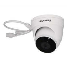 Caméra IP dôme HD 5MP PoE infrarouge 30 m IP67 blanche GGM IPCED5F28 Gigamedia