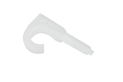 Attache PVC simple avec cheville Ø6 pour tubes Ø16 à 20mm GSV