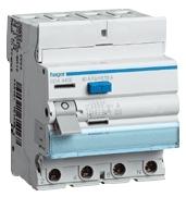 Interrupteur différentiel type A tétrapolaire 4P/63A - 100mA CEA463E Hager