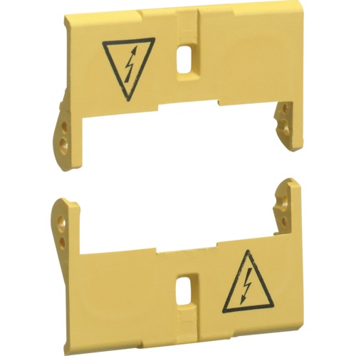 Cache-borne plombable pour interrupteurs différentiels 2 pôles 25A à 63A Hager (set de 2)
