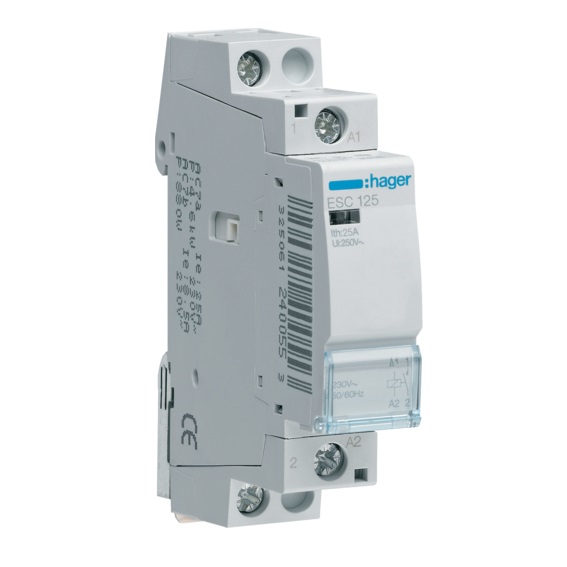 Contacteur modulaire unipolaire 1NO/25A 230V Hager