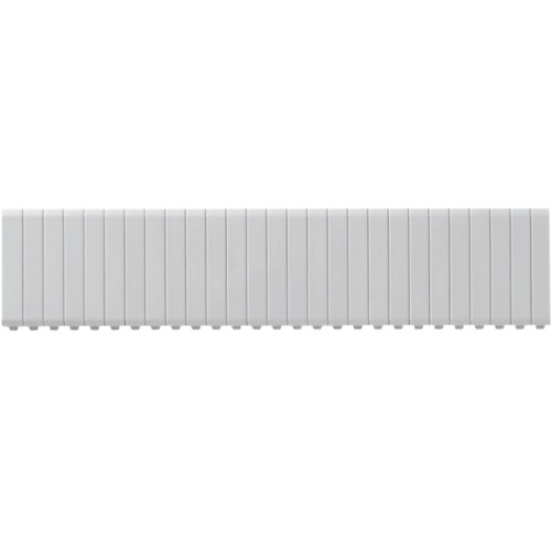 Plaque d'obturation sectionnable 18 modules blanc RAL7010 pour coffrets JP015 Hager