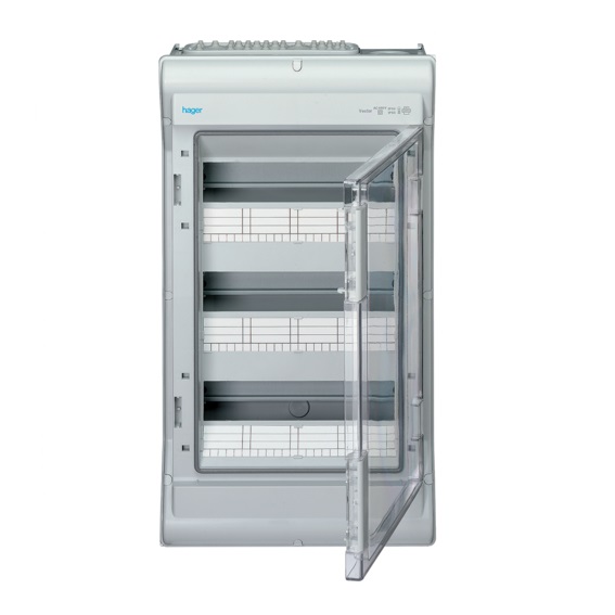 Coffret apparent étanche 36 modules (3x12) IP65 Vector VE312M Hager