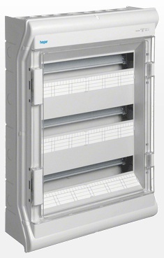 Coffret apparent étanche 54 modules (3x18) IP65 Vector VE318M Hager