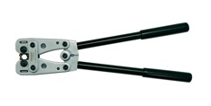 Pince à sertir souliers de câbles et manchons non isolés 6 à 50mm² Haupa