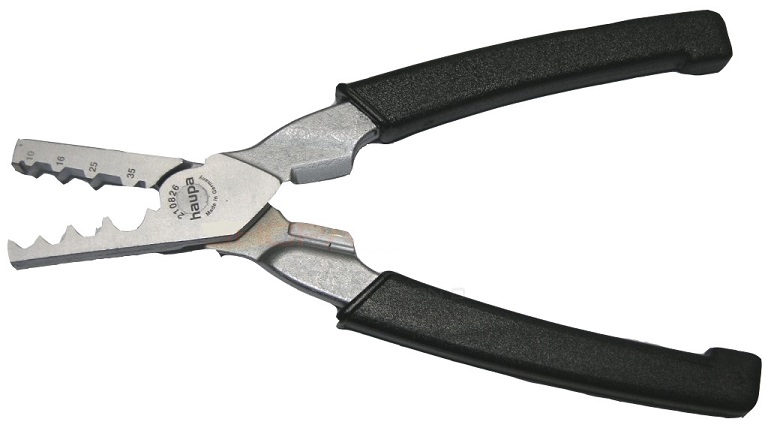 Pince à sertir pour embouts 10 à 35mm² Haupa