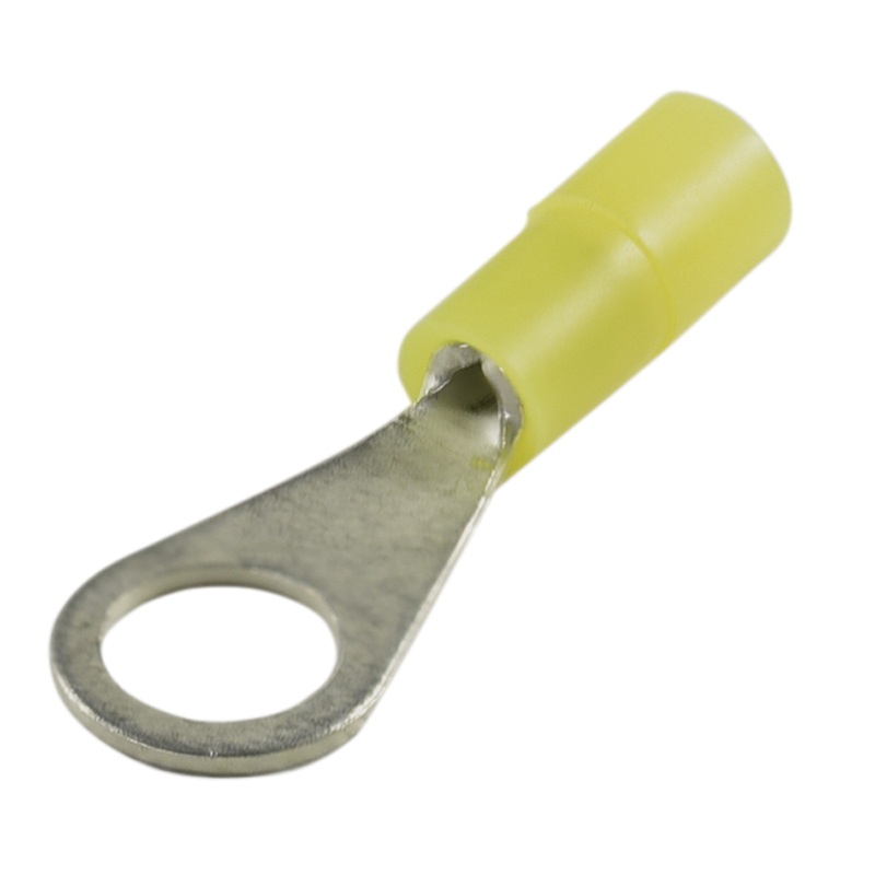 Cosse à sertir à oeillet pré-isolée M10 pour fils 4-6mm² jaune Haupa