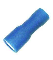 Cosse à sertir clip Faston mâle isolée 4.8x0.8mm pour fils 1.5-2.5mm² bleue Haupa