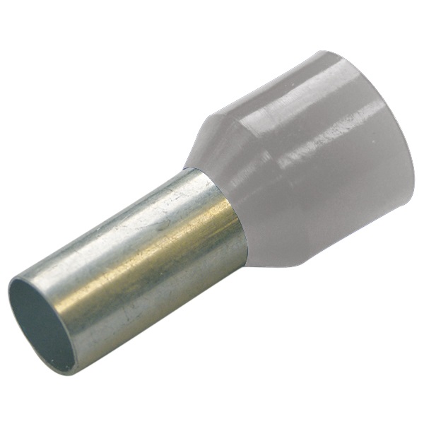 Embout à sertir pré-isolé  2.5mm² gris Haupa