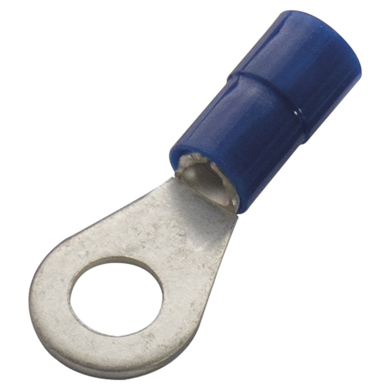 Cosse à sertir à oeillet pré-isolée M6 pour fils 1.5-2.5mm² bleue Haupa