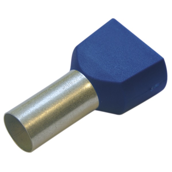 Embout à sertir pré-isolé  2.5mm² double bleu Haupa