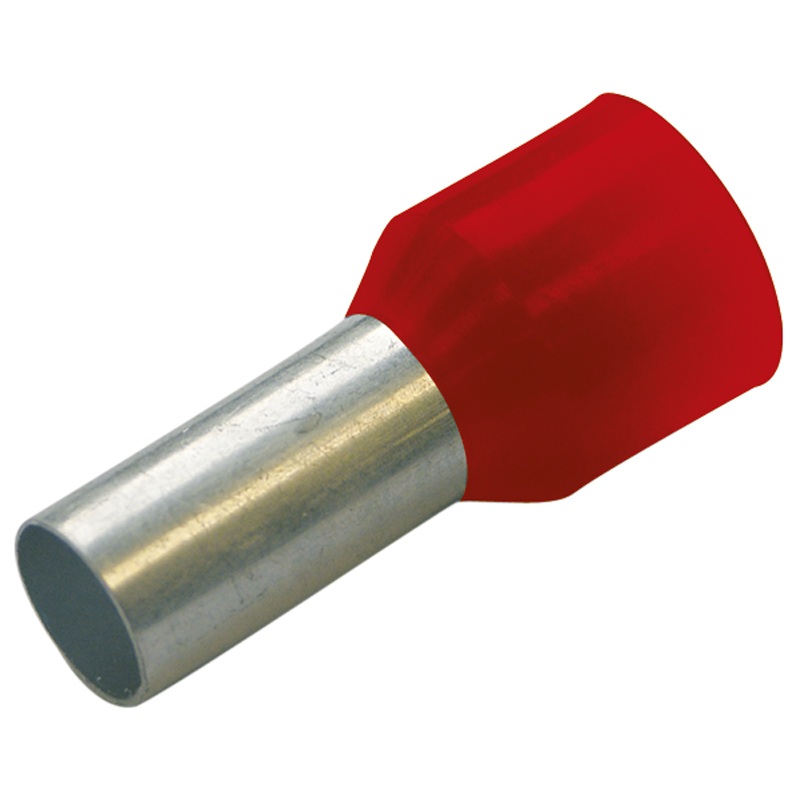 Embout à sertir pré-isolé  1mm² rouge Haupa
