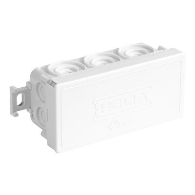 Boîte de dérivation blanche  89x42x37mm 10 entrées IP55 Helia