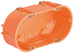 Boîtier double cloisons creuses 2xØ68x47mm entraxe 71mm 280 Helia