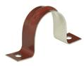 Attache acier galvanisé brun/rouge simple en U Ø32mm