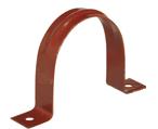 Attache acier galvanisé brun/rouge simple en U Ø50mm 