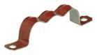 Attache acier galvanisé brun/rouge triple en U Ø20mm