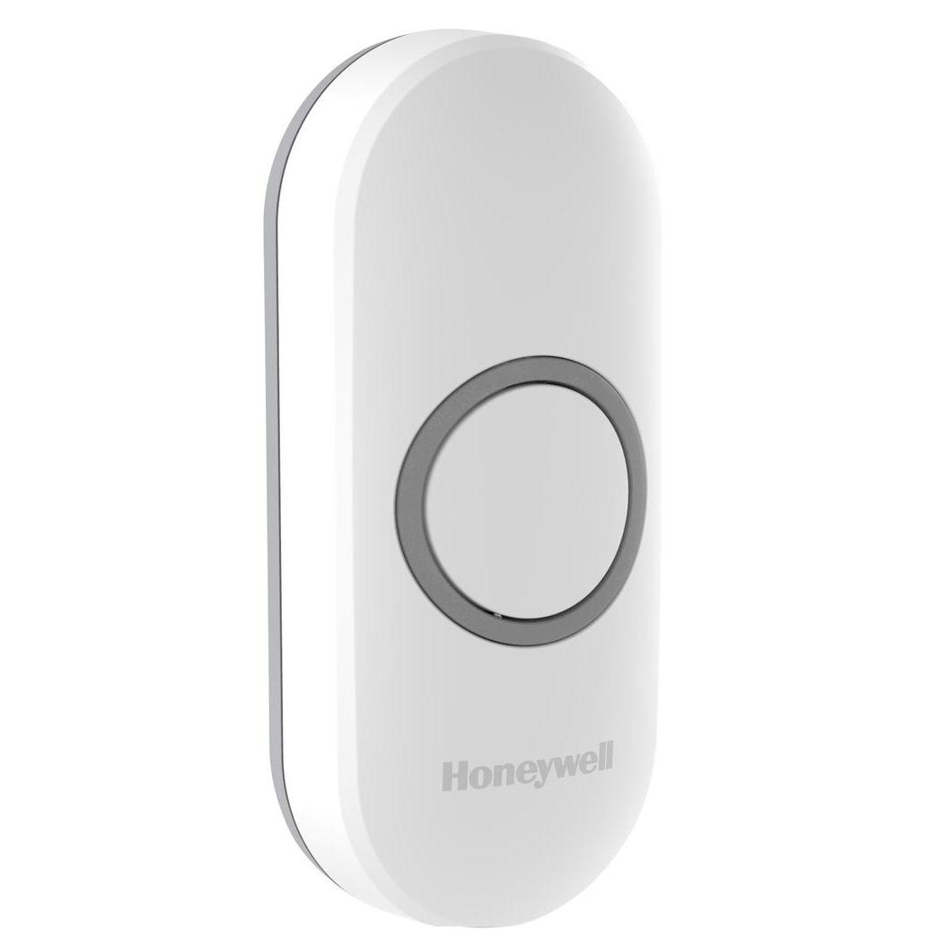 Bouton-poussoir sans fil et LED de confirmation vertical blanc DCP311 Honeywell