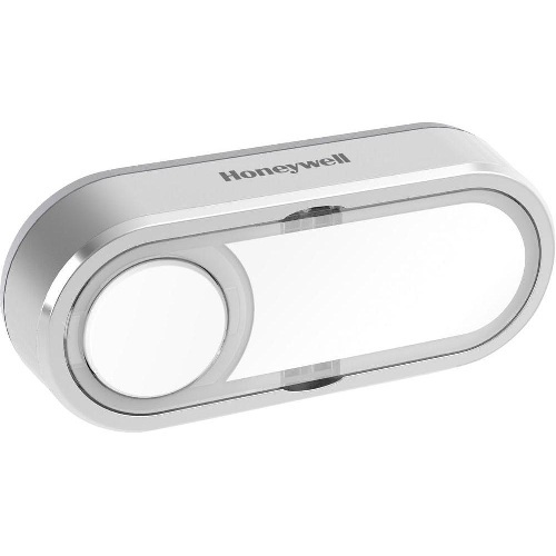 Bouton-poussoir sans fil porte-étiquette et LED horizontal gris DCP511G Honeywell