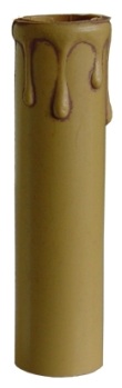 Fourreau en carton ciré antique Ø22.5 x H= 85mm pour douille bougie E14