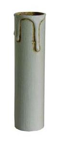 Fourreau en carton ciré blanc Ø22.5 x H= 70mm pour douille bougie E14
