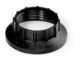 Bague noire bakélite pour douille filetée E14