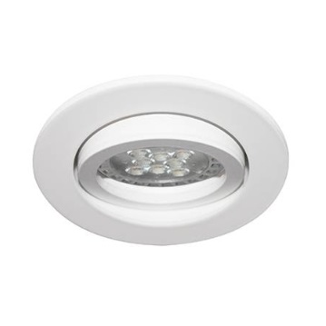 Spot encastré inclinable à 30° rond Ø82mm aluminium blanc mat pour lampes GU10/230V Ø50mm (PAR16) ALA1013 RX ALA101330 Indigo