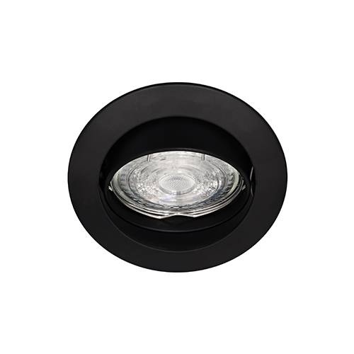 Spot encastré inclinable à 30° rond Ø82mm noir mat pour lampes GU10/230V Ø50mm (PAR16) KASA RX GU10 DO54705 Indigo