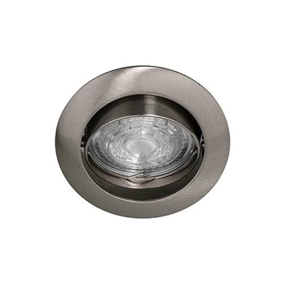 Spot encastré inclinable à 30° rond Ø82mm nickel satiné pour lampes GU10/230V Ø50mm (PAR16) KASA RX GU10 DO54721 Indigo