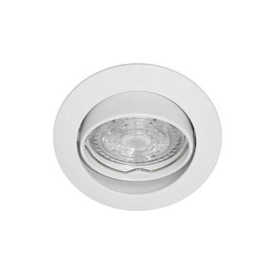 Spot encastré inclinable à 30° rond Ø82mm blanc mat pour lampes GU10/230V Ø50mm (PAR16) KASA RX GU10 DO54730 Indigo