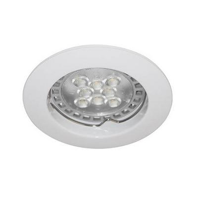 Spot encastré fixe rond Ø78mm blanc mat pour lampes GU10/230V Ø50mm (PAR16) DO54630 KASA R GU10 Indigo