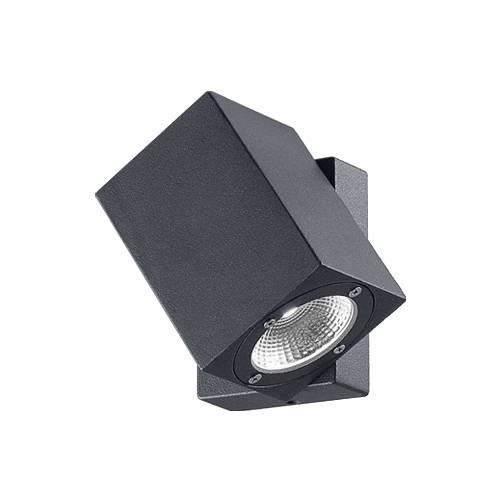 Applique extérieure aluminium anthracite Led 7W/230V/3000K/660Lm orientable LUXI 100 S Indigo
