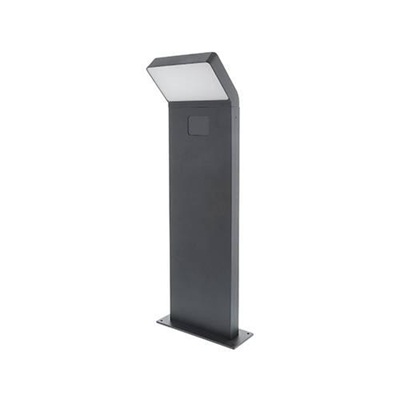 Poteau rond anthracite H=650mm 9W/1300Lm/4000K/230V IP54 blanc froid avec détecteur LUXI 175 SENSOR P OU367NW24 Indigo