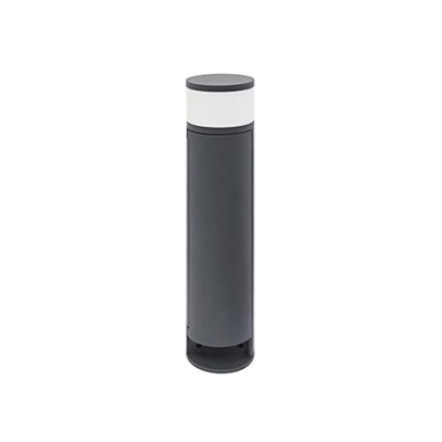 Poteau rond anthracite H=478mm 4W/475Lm/3000K/230V IP44 blanc chaud avec 2 prises AVI 1 OU415WW24 Indigo