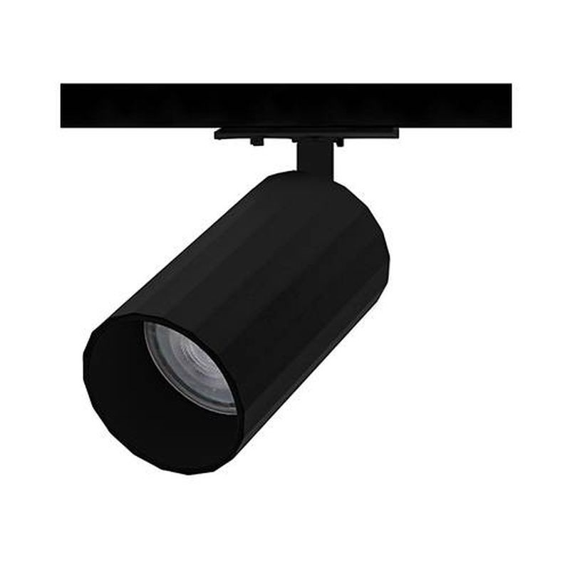 Projecteur noir pour rail monophasé 230V 1 allumage Track Uno OKTO T GU10 TR41905 Indigo
