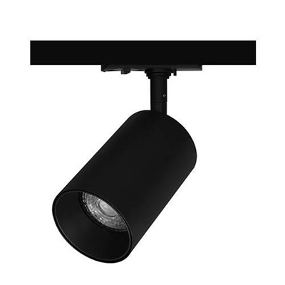 Projecteur noir pour rail monophasé 230V 1 allumage Track Uno YERA 1 T GU10 TR43105 Indigo