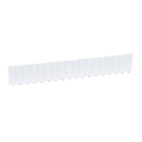 Plaque d'obturation sectionnable 18 modules blancs RAL9010 pour coffrets Ekinoxe, Drivia & XL³ 125 Legrand