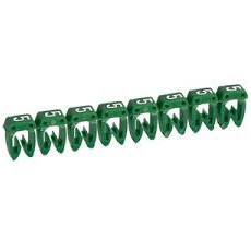 Repère CAB 3 chiffre 5 vert pour conducteurs de section 0,5 à 1,5 mm² et blocs de jonction Viking 3 Legrand