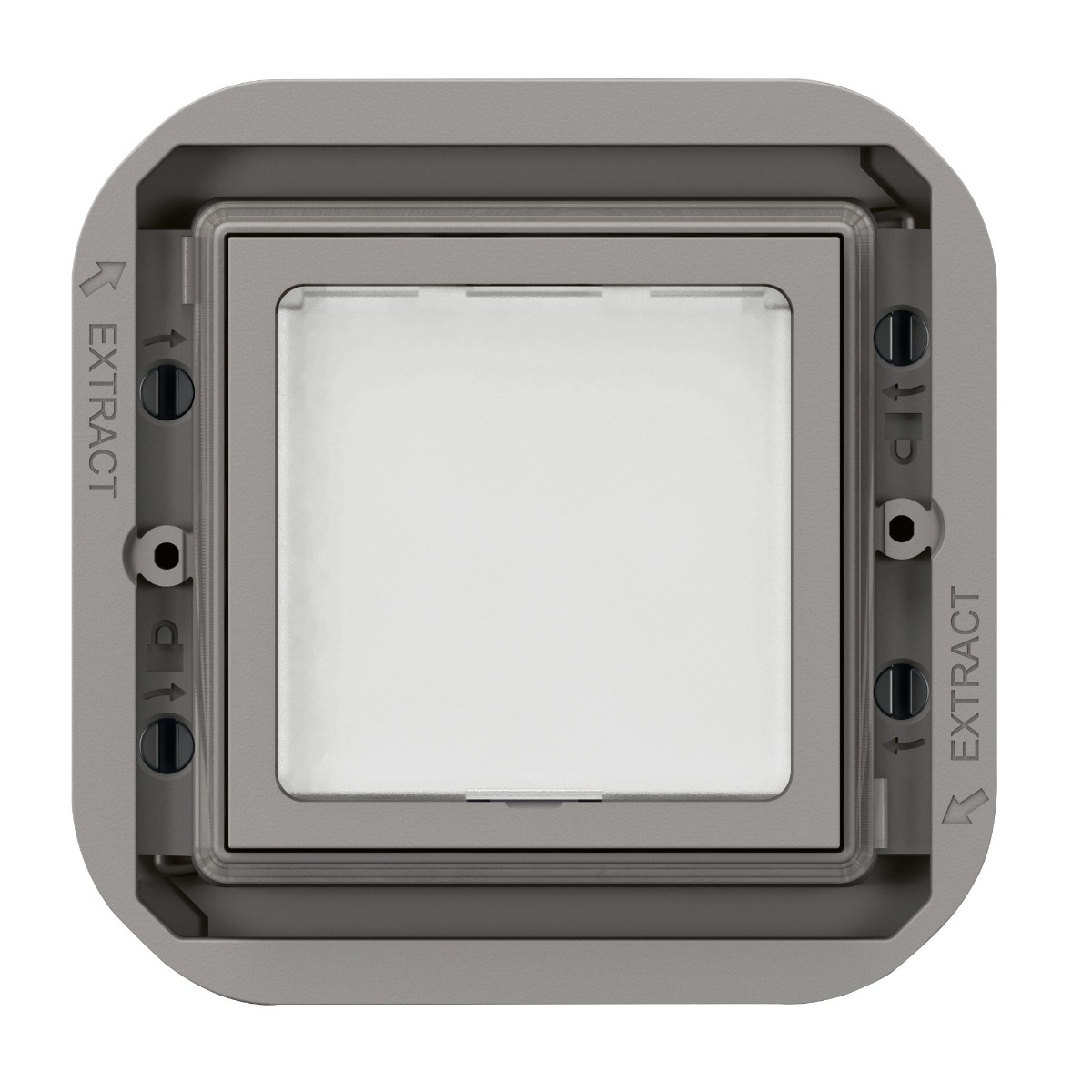 Voyant de balisage sans diffuseur avec socle pour lampe E10/5W/230V Plexo 55 gris Legrand