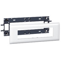 Support Mosaic quadruple (8 modules) pour goulotte avec couvercle L=85mm DLP Design Legrand