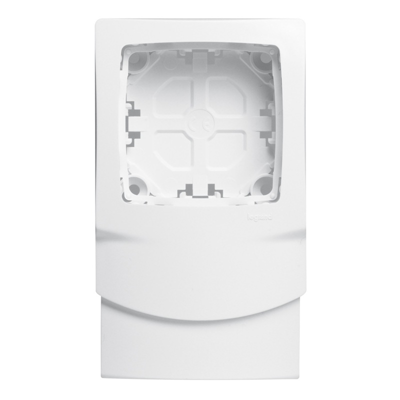 Cadre simple Oteo blanc le long du profilé pour moulures DLP 20x12.5 et 32x12.5mm Legrand