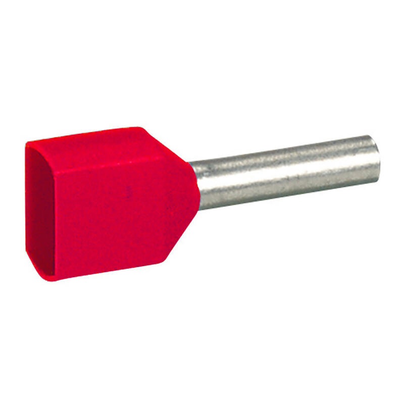 Embout à sertir pré-isolé  1mm² double rouge Legrand
