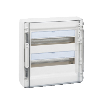 Coffret apparent  36 modules (2x18) porte transparente XL³125 Legrand