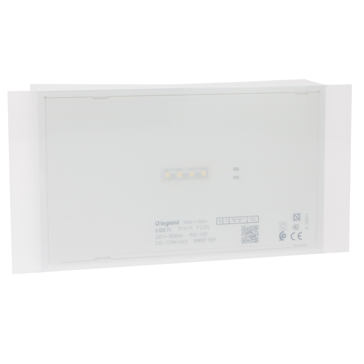 Eclairage de sécurité apparent Non Permanent Led 200Lm (IP42) X-Light 180 Legrand