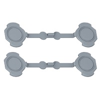 Jeu de 4 bouchons pour obturation des trous de fixation des boîtiers Plexo 55 Legrand