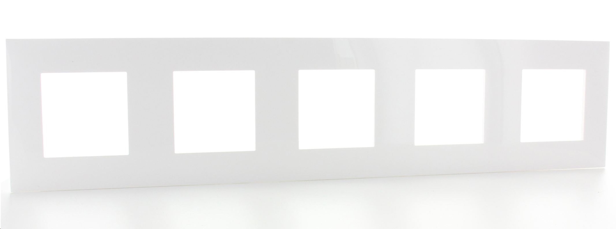 Plaque de recouvrement quintuple entraxe 71mm Valena Next blanc brillant Legrand