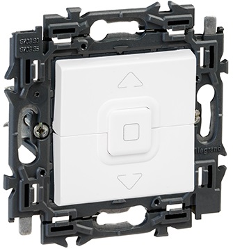 Interrupteur pour volets 500W bornes auto support à griffes Valena Next blanc Legrand