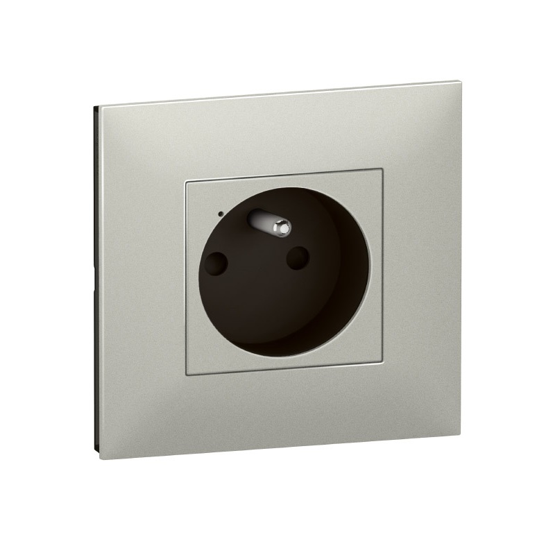 Prise de courant 16/2P+T connectée aluminium Valena Next with Netatmo Legrand